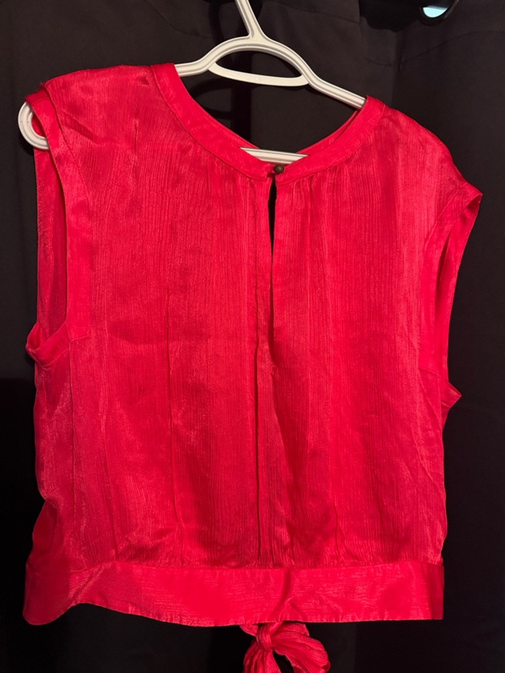 Bright Red Tie-Back Sleeveless Camisole